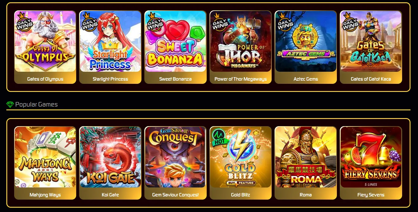 Jawara79 game lobby displaying all available categories: Slots, Togel, Live Casino, Sportsbook